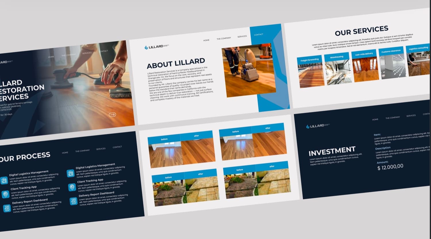 Lillard Restoration Services logo — after the rebrand
